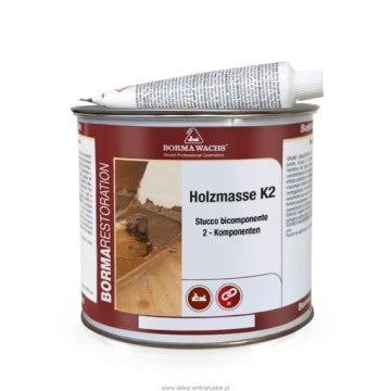 Borma Wachs Black Wood Filler 1 kg with Hardener