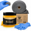 Wood and Furniture Polishing Kit with BeeWax and Steel Wool 250 g