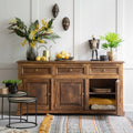 Rustic Solid Wood Bedroom Sideboard