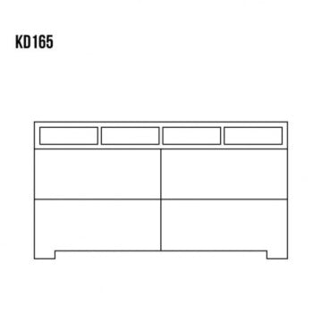 Large 165 cm Pine Wood Sideboard KD165