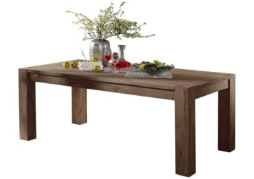 Large 180 cm Solid Rosewood Dining Table in Grey Finish