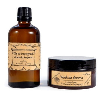 Natural Wood Care Set with Oil Wax