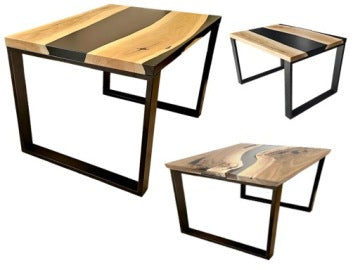 ARIEL Solid Wood Dining or Living Room Table 120 x 80 cm