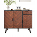 Modern Black Coffee Cabinet 90 x 30 x 71.5 cm with Shelf