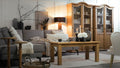 Rustic Solid Wood Display Cabinet and Bookcase