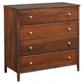 Colorado II Gold Solid Wood Chestnut Sideboard with 4 Drawers